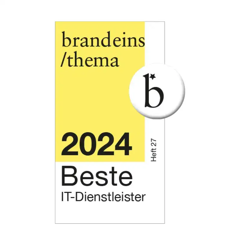 Siegel brand eins Beste-IT-Dienstleister 2024