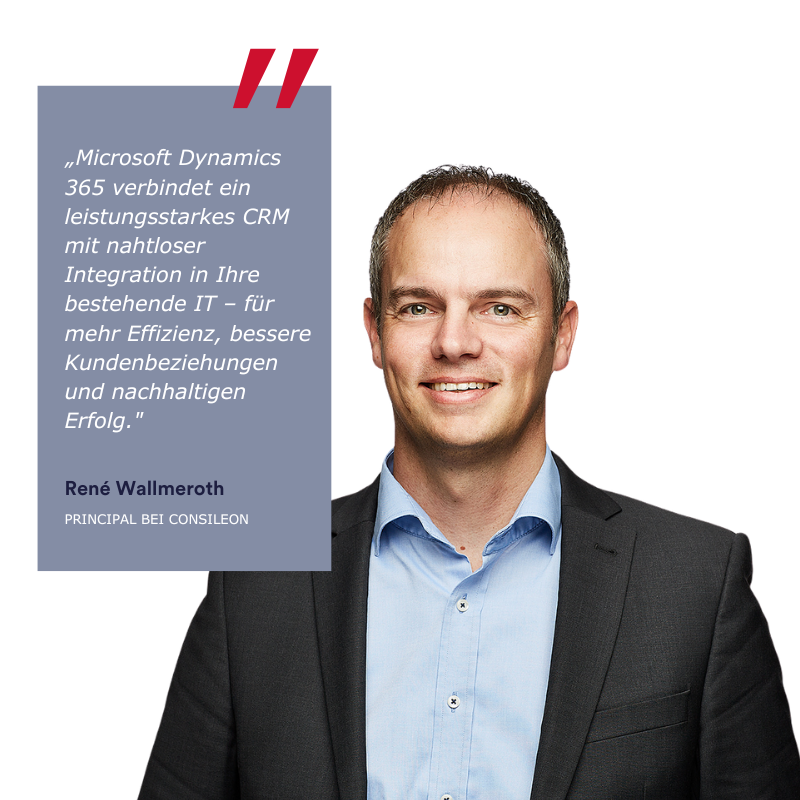 Ansprechpartner Consileon, René Wallmeroth, für Microsoft Dynamics 365
