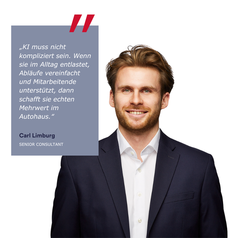 Ansprechpartner Consileon, Carl Limburg, KI-Lösungen für Autohäuser