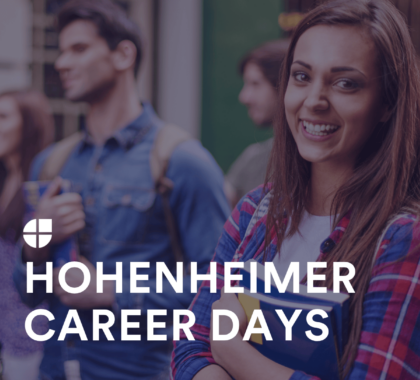 Studierende bei den Hohenheimer Career Days.