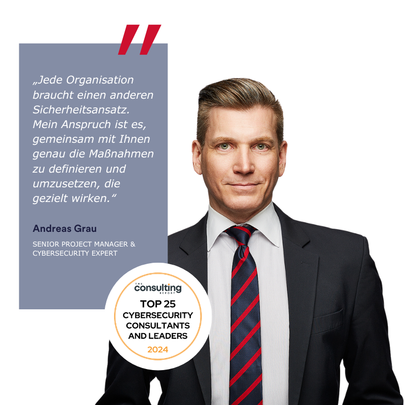 Ansprechpartner Consileon, Andreas Grau, Modulares Cybersecurity Assesment