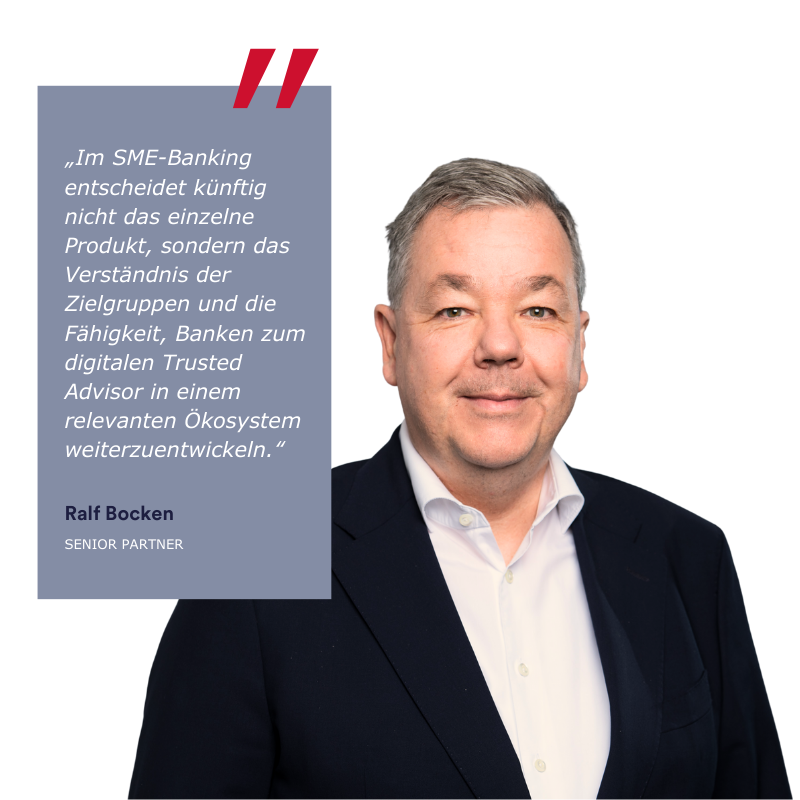 Consileon Ansprechpartner, Ralf Bocken mit Zitat, zu Beratung Banking Geschäftskunden